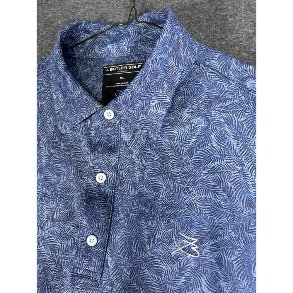 J. Butler IMPACT - Palm Blue Men's Golf‎ Polo Size xl